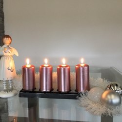 Adventný svietnik - dekorácia pre vianočné obdobie